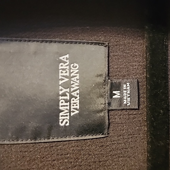 Simply Vera Wang Black Sleeveless Blazer - Picture 3 of 7